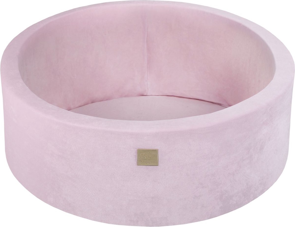 Ronde ballenbak VELVET 90x30 - Poeder Roze |  je.nl